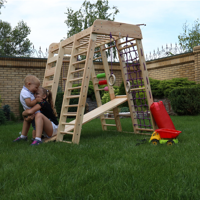 Спортивный комплекс уличный детский Sportbaby «Акварелька- outdoor»