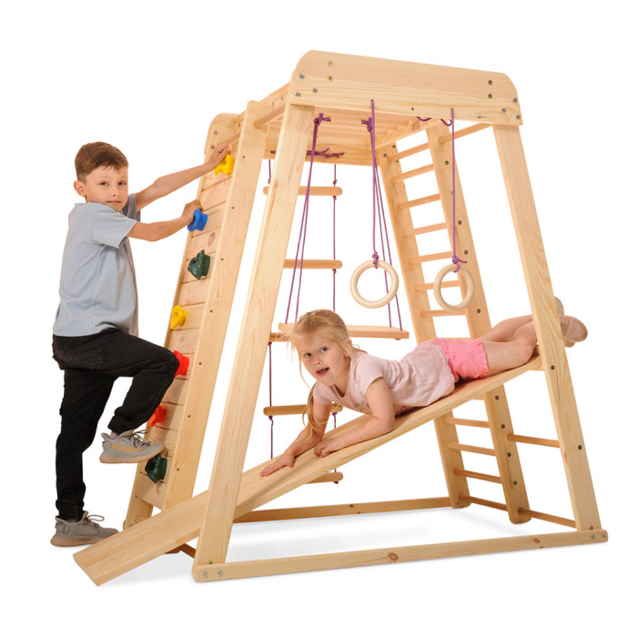 Спортивний комплекс вуличний Sportbaby «Акварелька-outdoor 3»