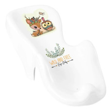 Гірка для купання Tega WILD & FREE Anti-slip baby bath seat LITTLE DEER DZ-003-103-JELONEK white / pink (білий / рожевий)