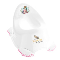 Горшок с антискользящим покрытием Tega WILD & FREE Anti-slip potty UNICORN DZ-001-103-JEDNOROŻEC-R white/pink (белый/розовый)