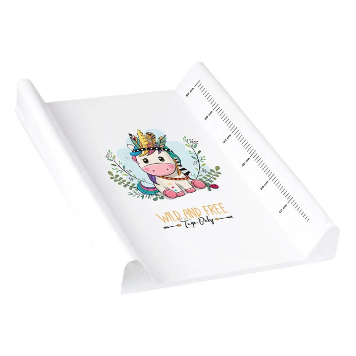 Повивальна дошка жорстка Tega WILD & FREE Changing Pad UNICORN DZ-009-103-JEDNOROŻEC white (білий)