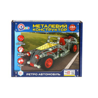 Детский Конструктор металлический "Ретро автомобиль" Технок 4821TXK, 284 детали