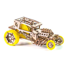 Дерев'яний конструктор "Hot Rod" Time for Machine T4M380303 Жовтий