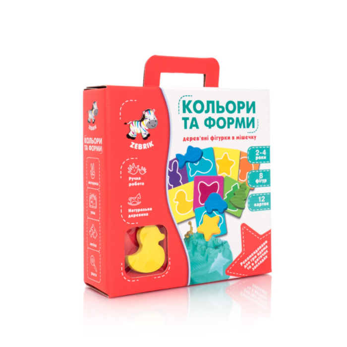Развивающая игра-сортер Цвета и формы Zb2001-01 из дерева