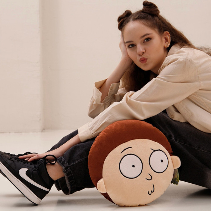 Декоративна подушка обличчя Морті "Rick and Morty" Frmmorpil22Gn002