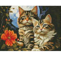 Алмазная мозаика "Волшебные котики" Amo7853 30х40см