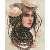 Алмазна мозаїка "Хмарливі думки" ©lesya_nedzelska_art Ідейка Amo7373 40х50 см