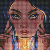 Алмазная Мозаика "смелость" ©Krizhanskaya  AMO7463   Amo7463 40х40 см Идейка