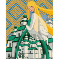 Картина за номерами "Берегиня Свято-Троїцького Собору" ©mosyakart Ідейка Kho2604 40х50 см