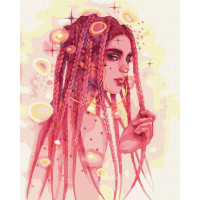 Картина За Номерами "Дивовижна незнайомка" ©lesya_nedzelska_art Ідейка Kho2578 40х50 см