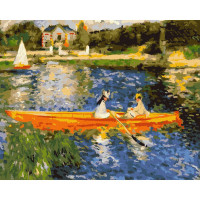 Картина по номерам "Катания на лодке по Сене" ©Pierre-Auguste Renoir Идейка Kho2577 40х50 см