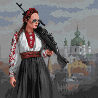 Картина по номерам "Красавица" терпеть не будет!" Идейка Kho4869 40Х40См