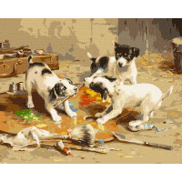 Картина за номерами "Маленькі художники" ©Carl Reichert Ідейка Kho4357 40х50 см