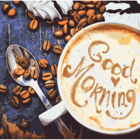 Картина по номерам. Натюрморт "Good Morning" Kho5523, 40*40 см