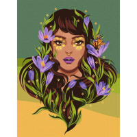 Картина по номерам "Весенняя красавица" ©pollypop92 Идейка Kho2562 30х40 см