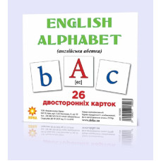 Развивающие карточки "Английский алфавит" (110х110 мм) 101693 на англ. языке