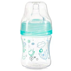 Антиколікова пляшечка з широким горлечком BabyOno 402, 120 мл Бірюзовий