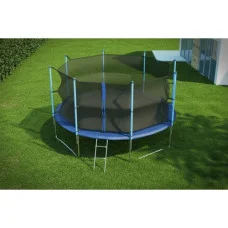 Батут Hop-Sport 14 ft (427 см) + лесенка (внутренняя сетка)