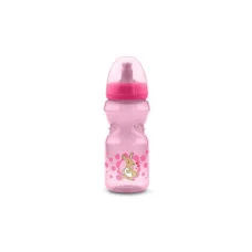 Бутылка непроливайка Nuvita 12м + 370 мл розовая NV1453Pink