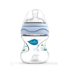 Пляшка для годування Nuvita Mimic 150 мл 0м+ Антиколікова, блакитна NV6010Blue