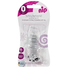 Тримач для пустушки з гачком Nip (37000) Сірий