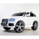 Дитячий електромобіль Audi Шкіряне сидіння M 3290 білий