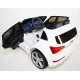 Дитячий електромобіль Audi Шкіряне сидіння M 3290 білий