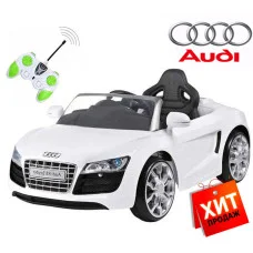 Дитячий електромобіль AUDI R8 KD100 "шкіряне сидіння"