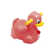Дитячий горщик Quack з ручками для безпеки дитини, колір малиновий