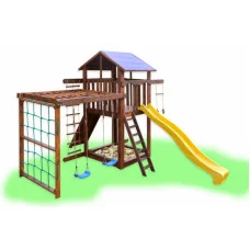 Детский игровой комплекс с рукоходом и качелями Babygrai -3