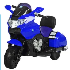 Дитячий Мотоцикл YAMAHA "Шкіряне сидіння" M 3277 синій