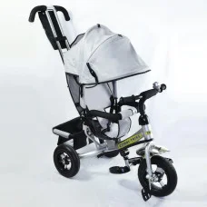 Детский трехколесный велосипед Combi Trike BT-CT-0004 SILVER. Надувные колеса