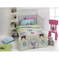 Детское постельное белье для младенцев Eponj Home - Baykus Yesil