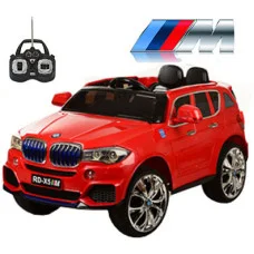 Электромобиль BMW X5 (Мягкое колесо EVА) (MP4) M 2762 красный