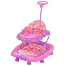 Ходунки-качалка з батьківською ручкою Bambi BL 6223 SYT Каченя Pink