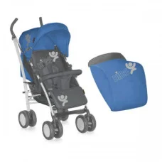 Коляска Bertoni S-100 ЧЕХОЛ (blue&grey kids)