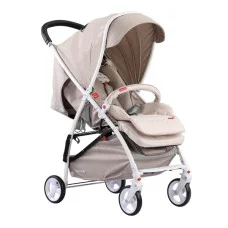 Коляска прогулянкова Quatro Lion № 12 beige (бежевий - капучино)
