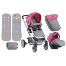 Коляска-трансформер Bertoni S-500 SET з автокріслом (rose & grey girl)