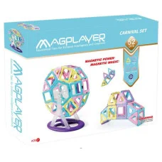 Конструктор Magplayer магнитный набор 52 эл. MPH2-52