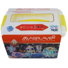 Конструктор Magplayer магнітний набір бокс 55 ел. MPT2-55