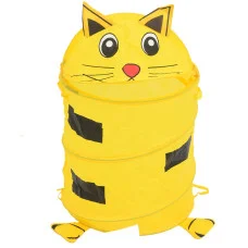 КОРЗИНА ДЛЯ ИГРУШЕК BAMBI M 1039 ЖЕЛТЫЙ КОТ