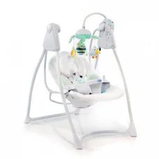 Крісло-гойдалка Mioo Light Star Бірюзово-білий (BS20203 green)