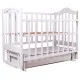 Ліжко Babyroom Діна D301 маятник, ящик біла