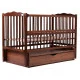 Ліжко Babyroom Веселка маятник, ящик, відкидний бік DVMYO-3 бук горіх