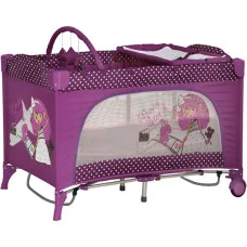 Ліжко- манеж Bertoni Travel Kid Layer Rocker Pink Movie Star