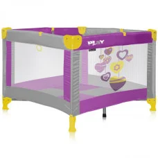 Манеж Just4kids PLAY (rose grey hearts)