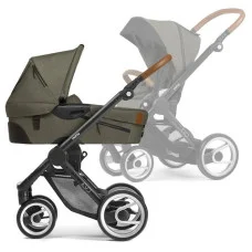 Mutsy универсальная коляска 2в1 EVO Urban Nomad Dark Olive / Industrial Black Brown