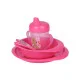 Набор для кормления Nuvita 12м + розовый 4 предмета NV1495Pink
