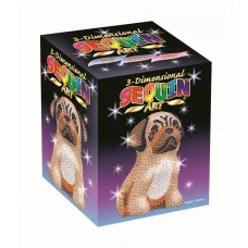 Набор для творчества Sequin Art 3D Большой Лили Мопс SA-1702
