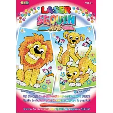 Набор для творчества Sequin Art LASER Львы SA1318